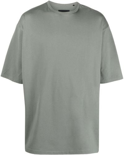 Y-3 T-shirt en coton à manches courtes - Gris
