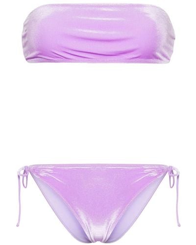 Mc2 Saint Barth Reebby Velvet Bikini - Purple