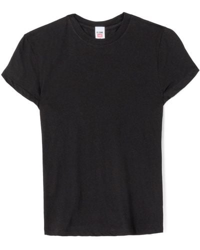 RE/DONE Hanes Doorzichtig T-shirt - Zwart