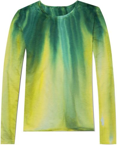 Proenza Schouler Tie-dye Cotton T-shirt - Green