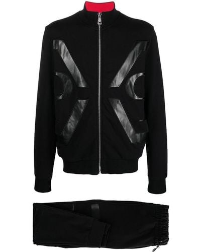 Philipp Plein Hexagon Zip-jacket Tracksuit - Black