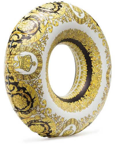 Versace Ring Met Barokprint - Geel