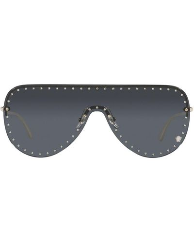 Versace Eyewear Sonnenbrille mit Nieten - Schwarz