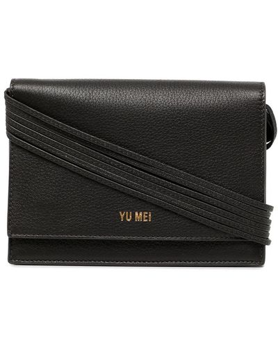 Yu Mei Suki Nappa Leather Clutch Bag - Black