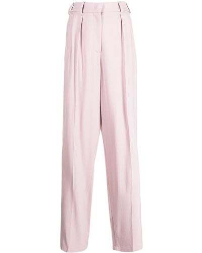 JOSEPH High-waisted Tailored Trousers - Pink