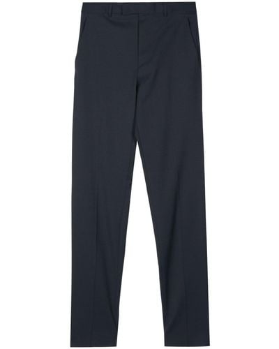 Zegna Pantalones chinos con corte slim - Azul