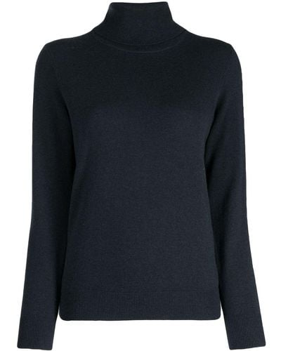 N.Peal Cashmere Fine-knit Roll-neck Jumper - Black