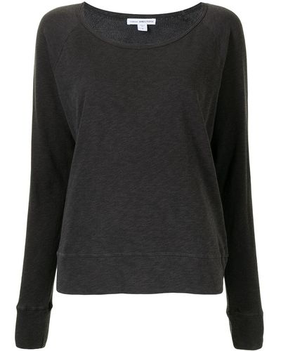 James Perse Sweatshirt im Vintage-Look - Grau