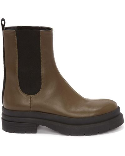 JW Anderson Botas chelsea con paneles elásticos - Marrón