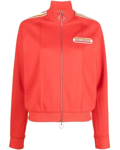 Rabanne Logo-patch Track Jacket - Red