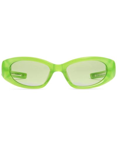 Gentle Monster Lunettes de soleil Awave GRC3 à monture rectangulaire - Vert