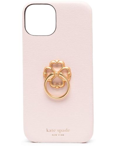 Kate Spade Four-leaf-clover Iphone 14 Case - Pink