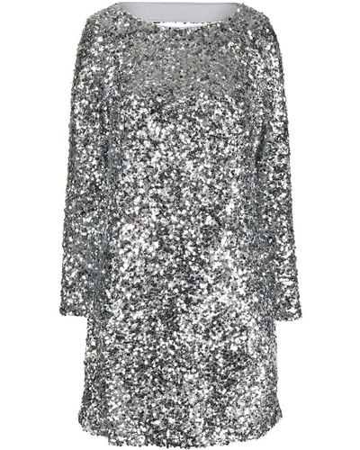 Sachin & Babi Cameron Sequin-embellished Mini Dress - Grey