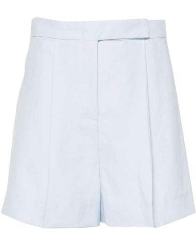 Dorothee Schumacher Pleated Linen Shorts - White