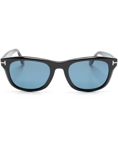 Tom Ford Zonnebril Met Vierkant Montuur - Blauw
