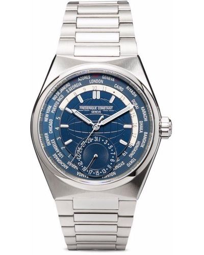 Frederique Constant Highlife Worldtimer Manufacture 41mm Horloge - Blauw