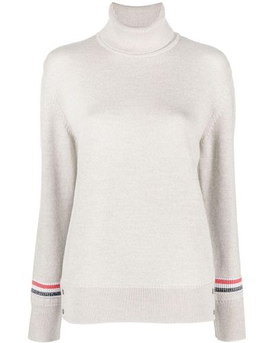 Thom Browne Wollen Coltrui - Wit