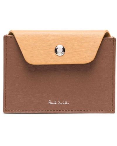 Paul Smith Concertina Leather Wallet - Brown