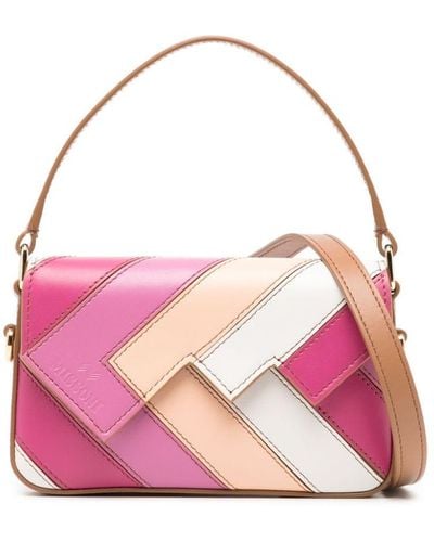 Missoni Flap Wave Leather Shoulder Bag - Pink