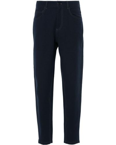 Brunello Cucinelli Jeans-design tapered trousers - Blau