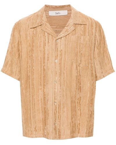 Séfr Dalian Fil-coupé Shirt - Natural