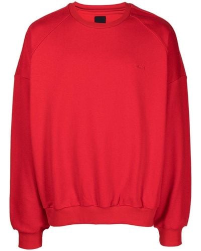 Juun.J Photograph-print Cotton Sweatshirt - Red