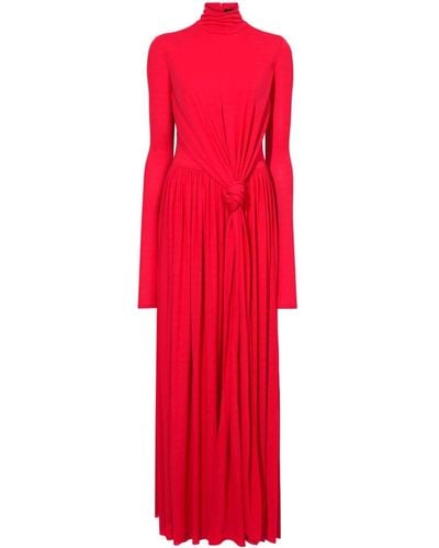 Proenza Schouler Crepe Jersey Wrap Maxi Dress - Red