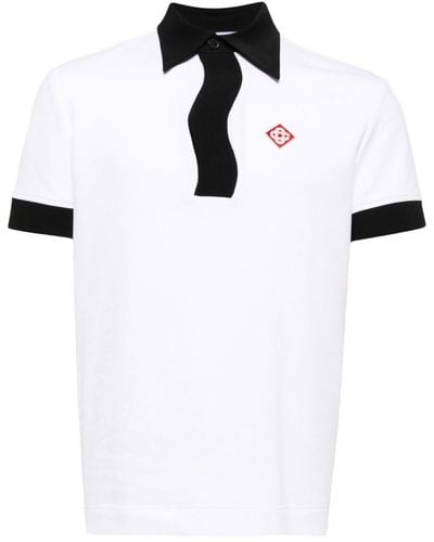Casablanca Wave Polo Shirt - White