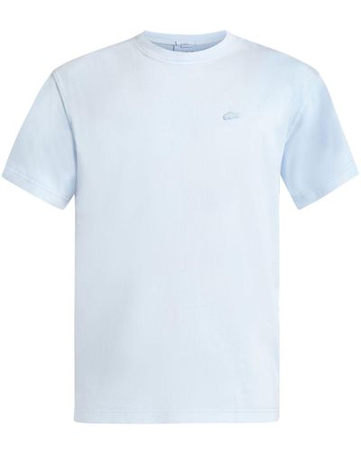 Lacoste Logo-embroidered Cotton T-shirt - Blue