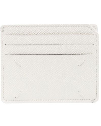 Maison Margiela Small Four-stitch Card Holder - White