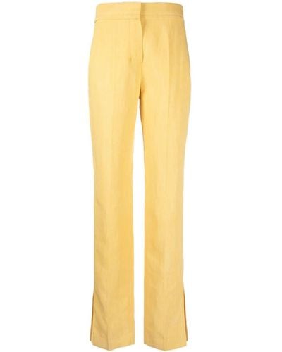 Jacquemus Cropped Broek - Geel