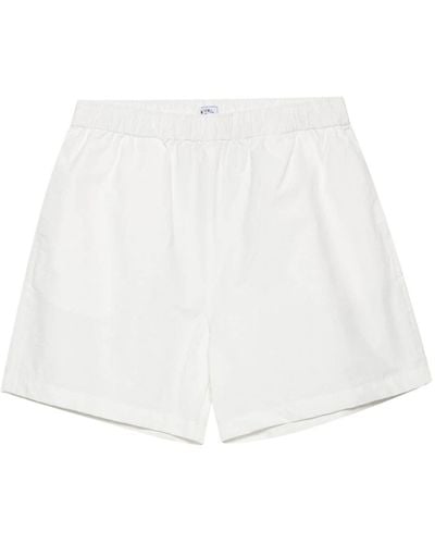 Sunspel Elasticated-waistband Ripstop Shorts - White