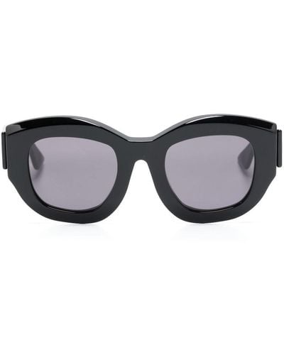 Kuboraum B5 Cat-Eye-Sonnenbrille - Schwarz