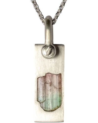 Parts Of 4 Plate Tourmaline Necklace - White