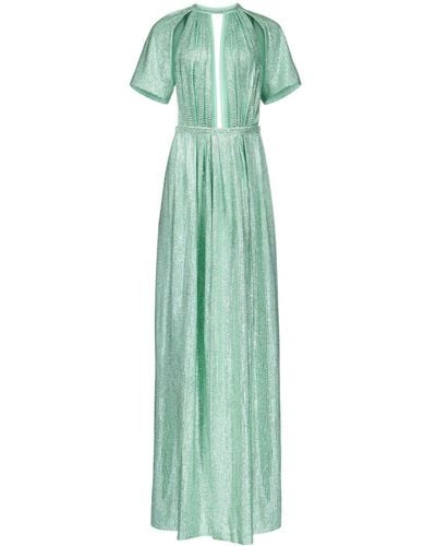 Area Crystal-embellished T-shirt Gown - Green