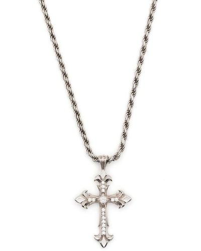 Emanuele Bicocchi Fleury Cross-pendant Necklace - Metallic
