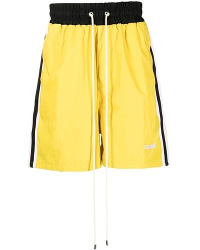 DOMREBEL Basketball-Shorts mit Kordelzug - Gelb