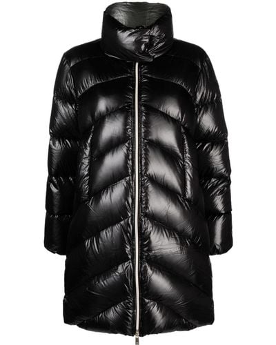 Tatras Quilted Padded Down Coat - Black