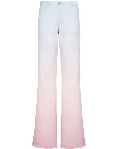 Balmain X Evian Straight Jeans - Roze