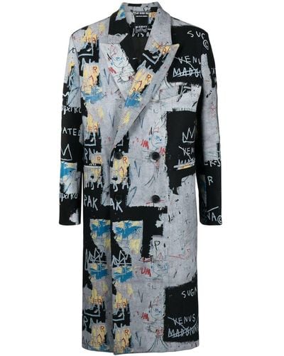 MISBHV Graphic-print Double-breasted Coat - Multicolour