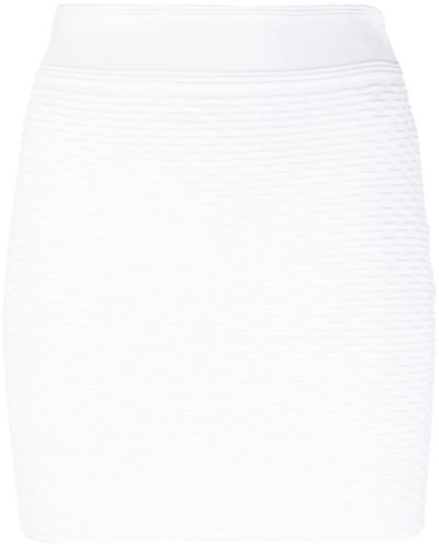 IRO Textured Knitted Mini Skirt - White