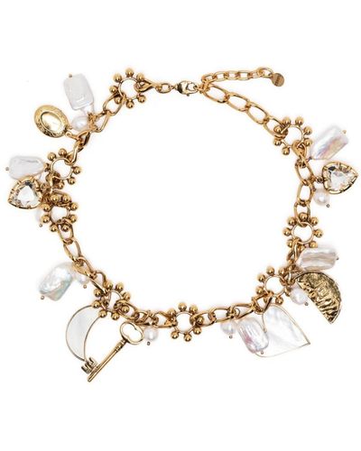 Erdem Pearl-detailing Polished-finish Necklace - Metallic