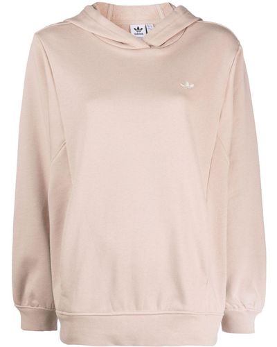 adidas Embroidered-logo Cotton Sweatshirt - Pink