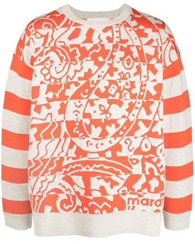 Isabel Marant Sweatshirt mit Paisley-Print - Rot
