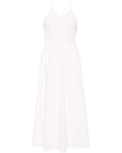 Faithfull The Brand Vestido midi Camera - Blanco