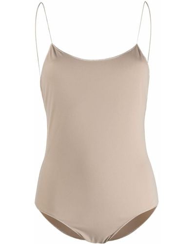 Oséree Scoop-back Swimsuit - Brown