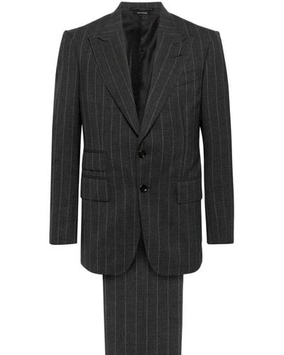 Tom Ford Einreihiger Anzug - Schwarz