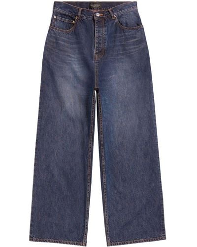 Balenciaga Wide-leg Jeans - Blue