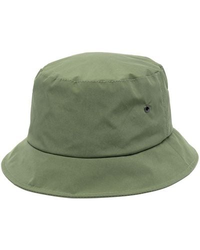 Mackintosh Logo-patch Bucket Hat - Green