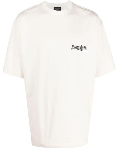 Balenciaga T-Shirt mit Political Campaign-Print - Weiß